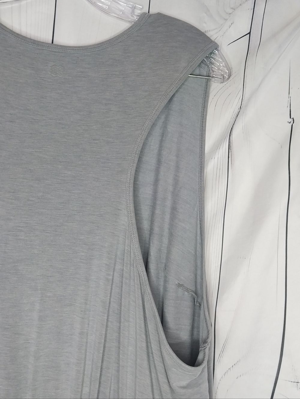 FLX Travel Sleeveless Stretchy Drawstring Jumpsuit - Gray - Picture 13 of 14